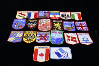 Collectible Cloth Patches From The US & Around The World - Includes: Israel, Holland & Vail