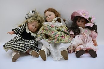 Lot Of 3 Toddler Dolls, Made In France