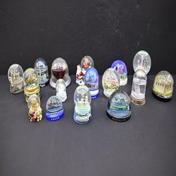 Large Lot Of Assorted Snowglobes