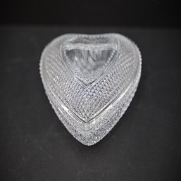 Crystal Heart Shaped Bowl With Lid, William-sonoma