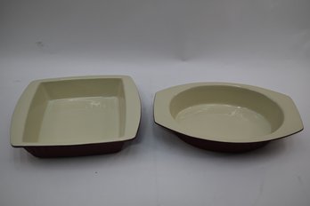 Two Kitchen Aid Baking Dishes - 2 Quart & 9 Inch Capacity