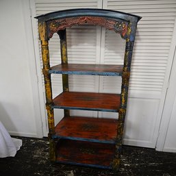 Moroccan Style Painted Shelf