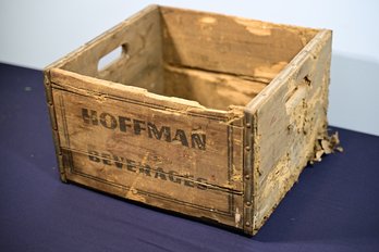 Antique Wooden Hoffman Bev Crate