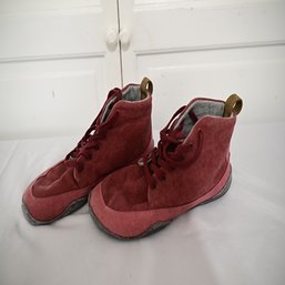 39 Made In Portugal Red Fabric/velvet Shoes
