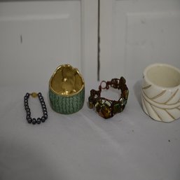Lot Of 4 Costume Jewelry Bracelets