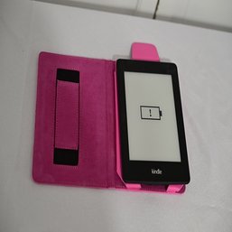 Hot Pink Colored Kindle Case With Kindle