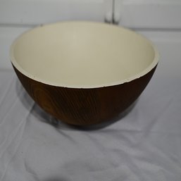 Tree Spirit Wooden Bowl, Painted White On The Inside