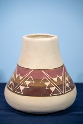 Navjo Style Pottery, Signed And Made By Sioux Indians