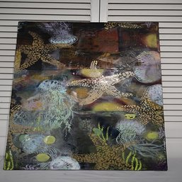 24x36 Honeycomb # 1 Signed By Laurette G. Kovary Resin On Canvas