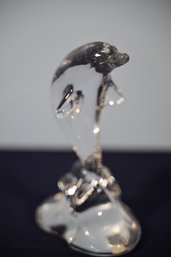 Glass Dolphin Figurine