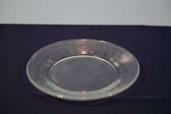 Set Of 11 Clear Glass Plates