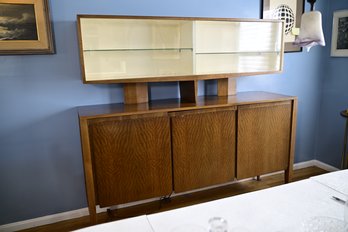 Mid Century Modern Wood Floating Buffet * See Description*