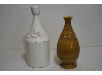 LOT OF 2 HORCHOW WINE JUG,  MADE IN ITALY 11 & 14' HIGH