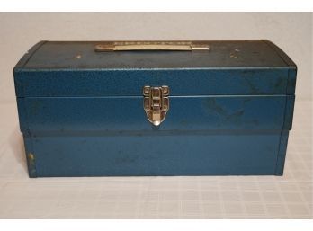 'ERECTOR' VINTAGE TOOL BOX WITH ACCESSORIES, 16IN LENGTH