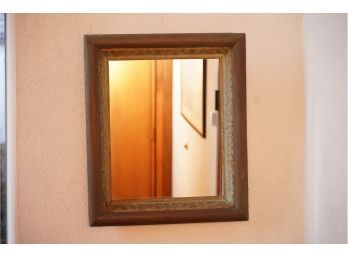 UNQUIE DESIGN SHADOW STYLE WOOD HALLWAY MIRROR! 22X27 INCHES