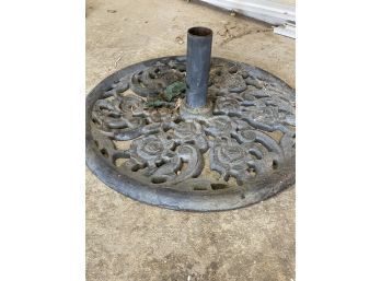 HEAVY UNQUIE DESIGN CAST IRON UMBRELLA BASE