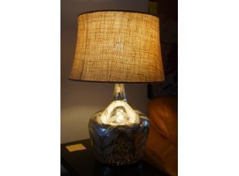 VINTAGE LAMP WITH LEAFS DECORATION