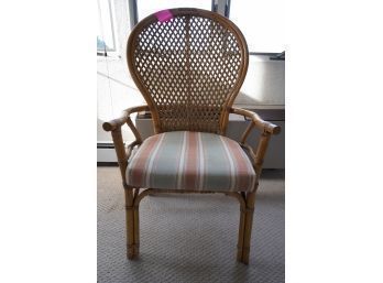 BAMBOO STYLE CHAIR WITH CANE BACK