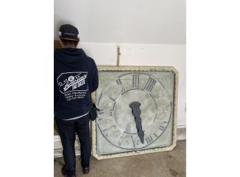 TIN SHEET METAL DISPAY CLOCK 4X4'