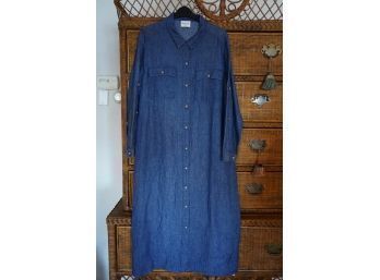 WRAP LONDON WOMEN'S LINEN LONG DRESS, SIZE 12