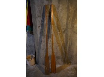 PAIR OF WOOD PADDLES BOAT ORRS