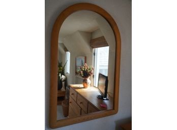 HANGING WOOD MIRROR, 27.5X42.5 INCHES