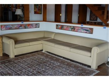 VINTAGE CUSTOM GORGEOUS 2 PIECES L SHAPE COUCH!!!