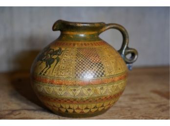 ANTIQUE REPRODUCTION  HAND PAINTED BY KARMIKIS GEOMETRIC PERIOD 700 B.C. 8' HIGH WATER JUG