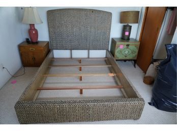 WICKER STYLE BED FRAME FULL SIZE