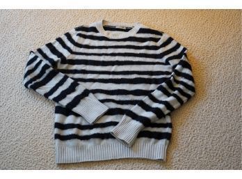 BOTTEGA VENETA WOMEN'S STRIPE SWEATER, SIZE 44