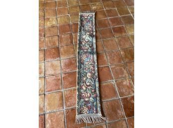 CONSOLE TABLE LONG CORONA DECOR CO. NEEDLE POINT TABLE CLOTH, 67IN LENGTH