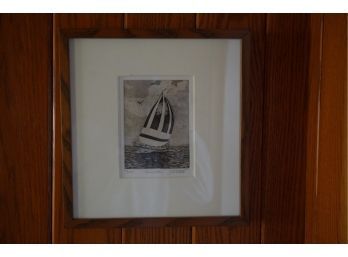 SKETCH DRAWING FRAMED , SIGNED AND NUMBERED, 72/250 12X13'