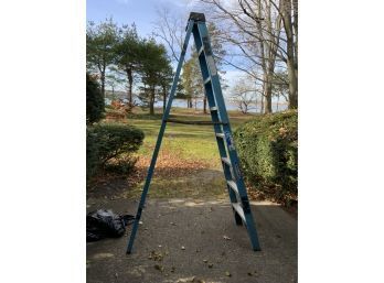 BLUW FIBERGLASS WERNER BLUE 8 FT LADDER