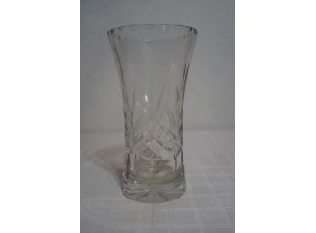 CRYSTAL VASE, 8IN HEIGHT