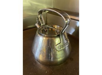 ALL-CLAD TEA KETTLE, 8IN HEIGHT, IN GOOD CONDITION