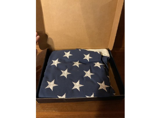 AMERICAN FLAG IN BOX