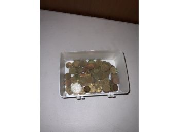 LARGE LOT OF FOREIGN COINS