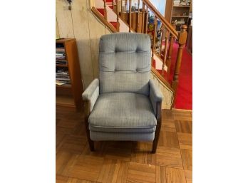 VINTAGE LIGHT BLUE RECLINER CHAIR