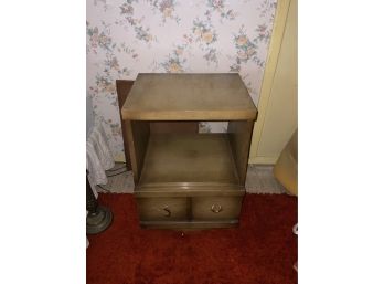 MID CENTURY 1 DRAWER WOODEN NIGHT STAND