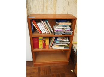 3 TIER WOOD BOOK SHELFS, WITH ALL BOOKS INCLUDED!