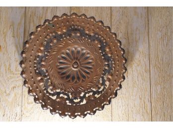 MADE IN ITALY COPPER METAL HANGING DECORATION, 18.5IN DIAMETER