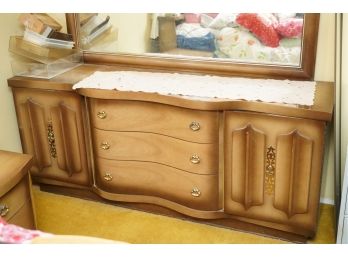 ANTIQUE DRESSER WITH MIRROR