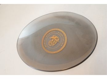 SMALL WOMEN MARINES ASSOCIATION PLATE, 8IN LENGTH