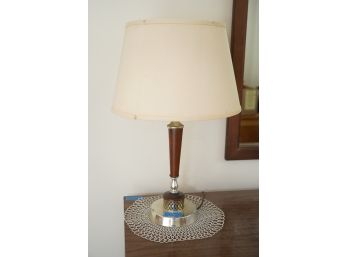 MID-CENTURY LAMP,  21.5IN HEIGHT, WORKING