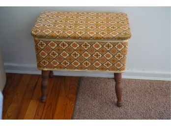 VINTAGE SEWING BENCH WITH STORAGE