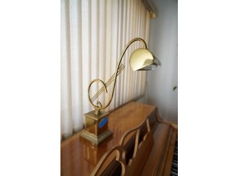 VINTAGE BRASS MUSICAL NOTE LAMP,