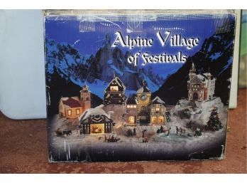 IN BOX- ALPINE VILLAGE OF FESTIVAL SET IN BOX