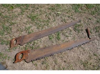 LOT OF 2 HEAVY DUTY HAND SAWS