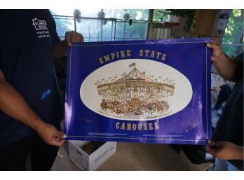 WOW! SIGNED EMPIRE STATE CAROUSEL POSTER