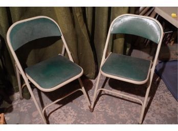 LOT OF 2 VINTAGE SAMSONITE FOLDING CHAIRS